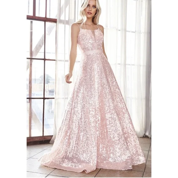 Dresses | Blush Pink Sequin Ballgown Prom Dress Pageant Gown | Poshmark Dresses | Blush Pink Sequin Ballgown Prom Dress Pageant Gown | Poshmark